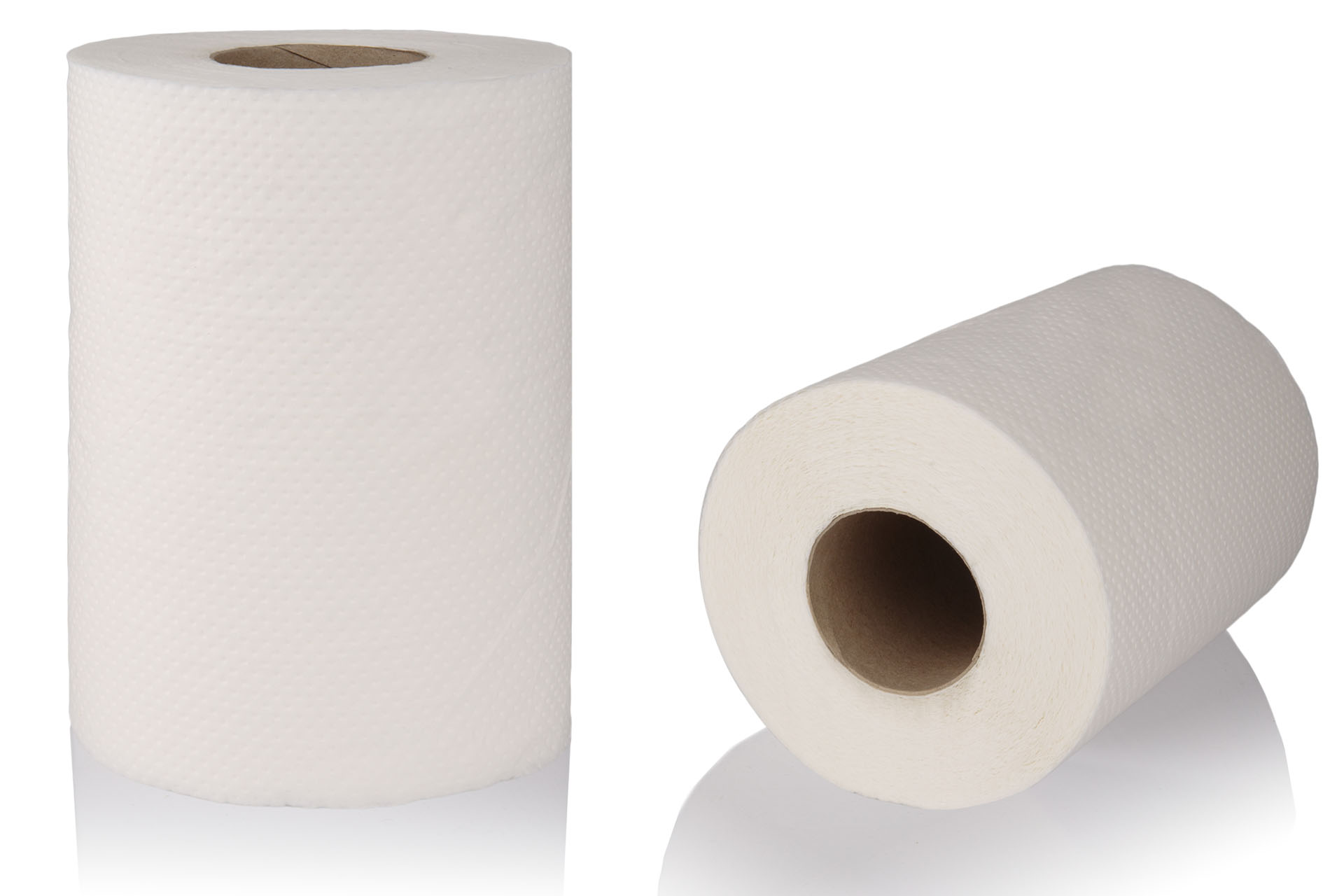 Shadowless photos of paper towels, kitchen rolls