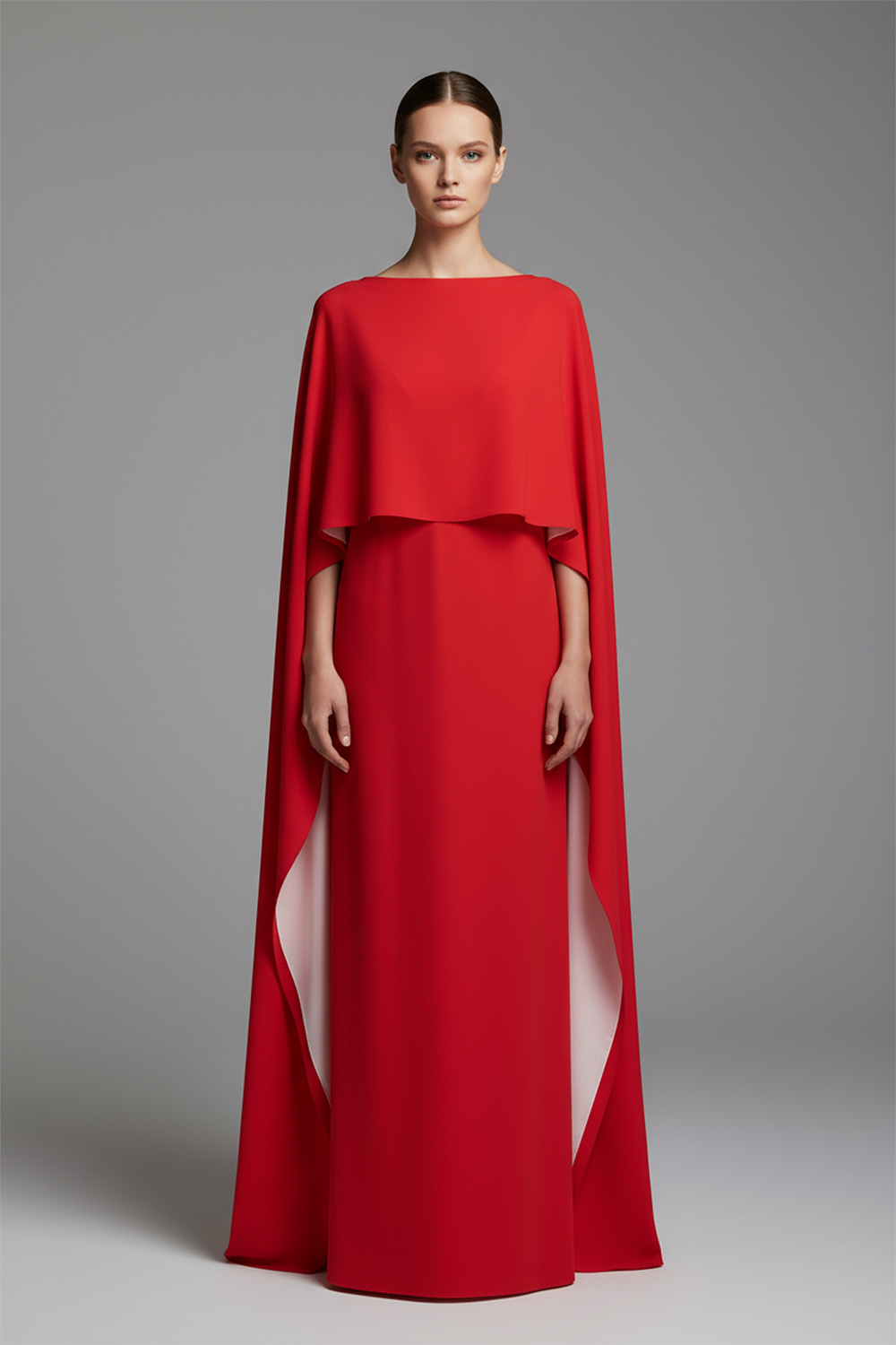 Profesjonalny packshot odzieży luksusowej w stylu Moda Operandi i Farfetch, wykonany techniką ghost mannequin na jednolitym tle.