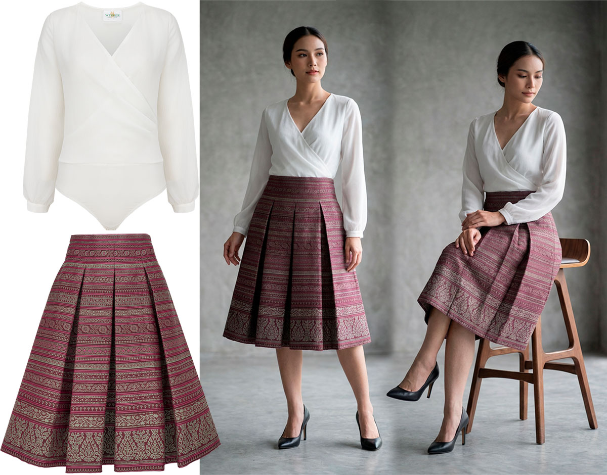 zastosowanie wirtualnych modeli w praktyce z wykorzystaniem zdjęć ubrań na niewidocznym manekinie typu duch