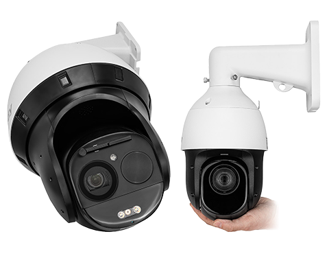 Packshoty urządzeń do monitoringu. Dwie przemysłowe kamery.